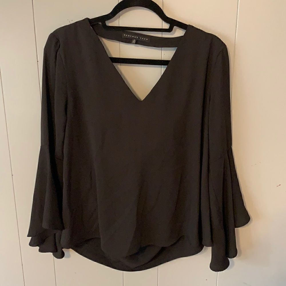 Endless Rose Black Blouse Size Medium